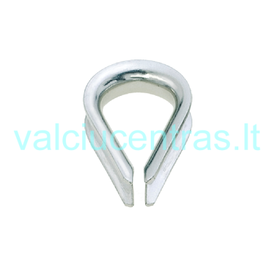 Nerūdijančio plieno kilpa virvei